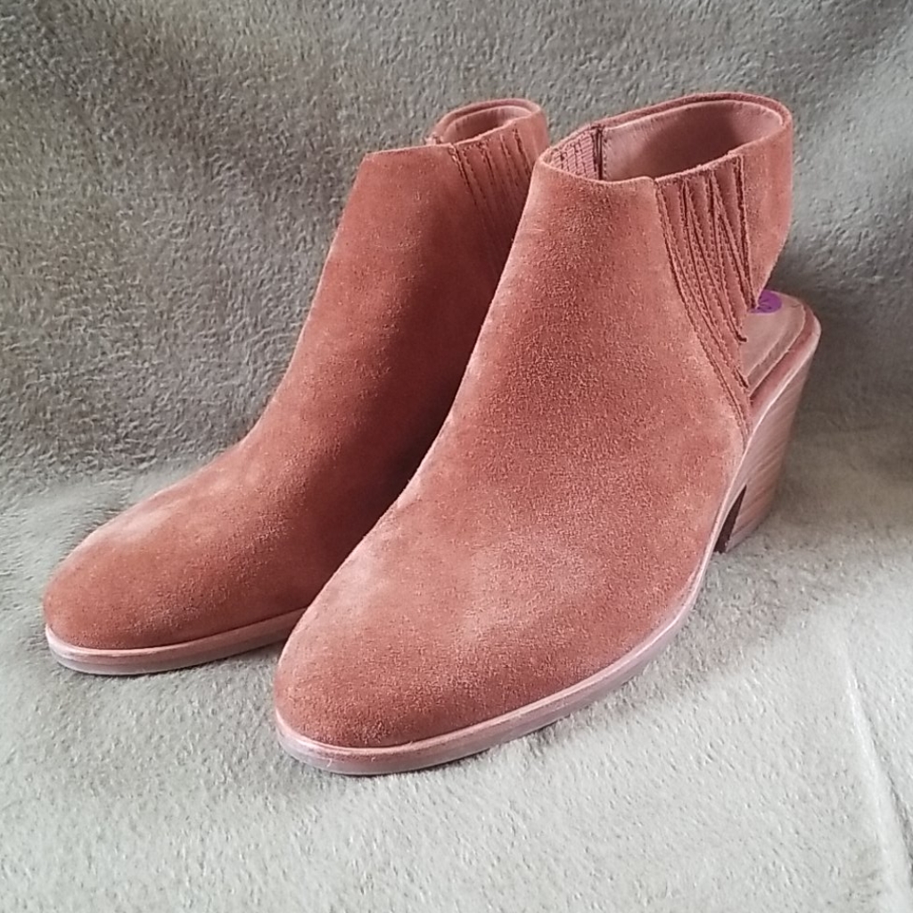 Saddle Brown Gentle Soul Open Heeled Ankleboot